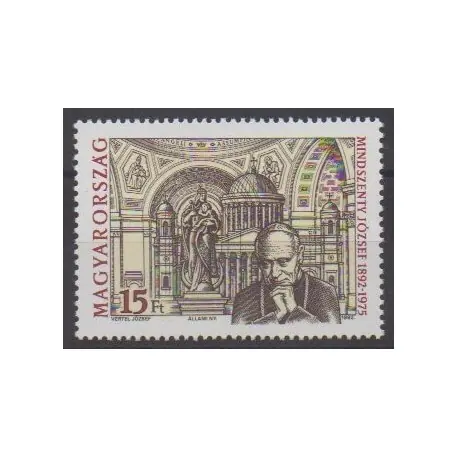 Certifié Hongrie - 1992 - No 3364 - Religion