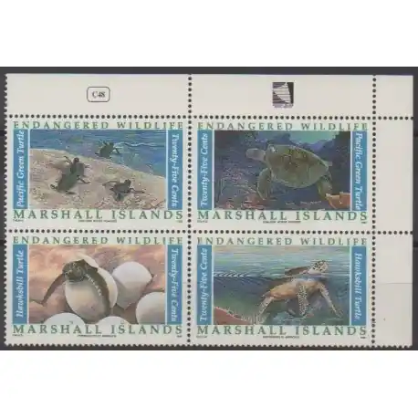Marshall - 1990 - No 296/299 - Tortues Top Vente