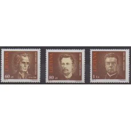 Original Lituanie - 1994 - No 480/482 - Littérature