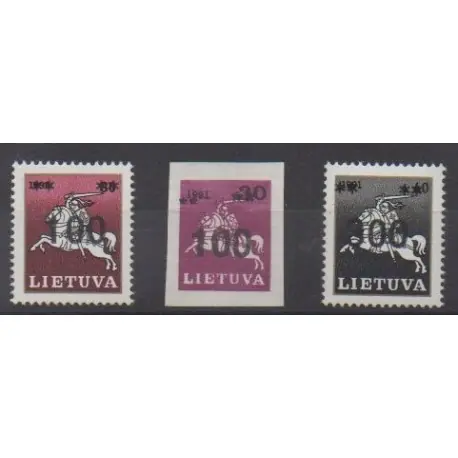 Lituanie - 1993 - No 442/444 Populaire