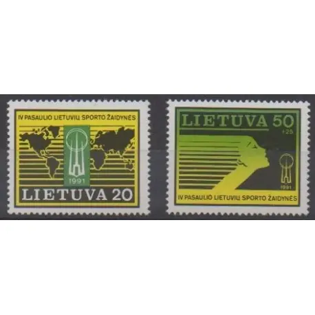 Lituanie - 1991 - No 413/414 - Sports divers Quantité Limitée