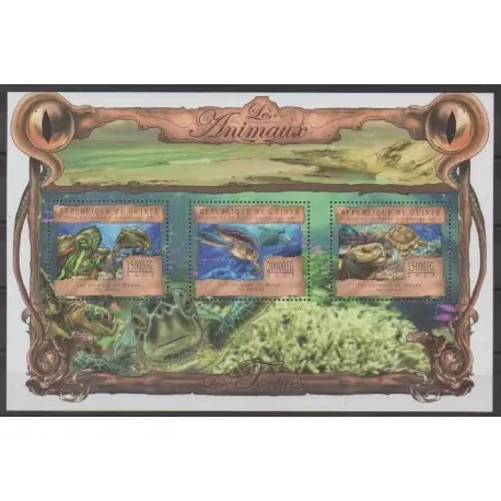 Guinée - 2013 - No 6754/6756 - Tortues Remise