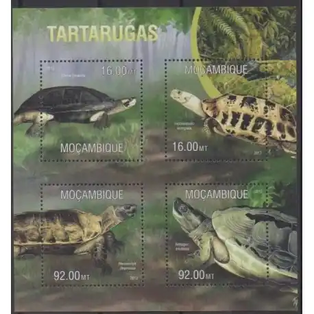 Artisanat Mozambique - 2013 - No 5541/5544 - Tortues