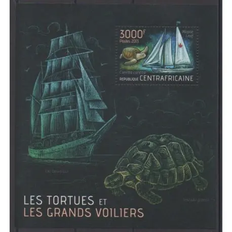 Centrafricaine (République) - 2013 - No BF586 - Tortues - Navigation Dernier Modèle