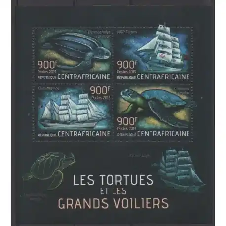 Populaire Centrafricaine (République) - 2013 - No 2902/2905 - Tortues - Navigation