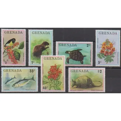 Grenade - 1976 - No 646/652 - Animaux Prix Promo