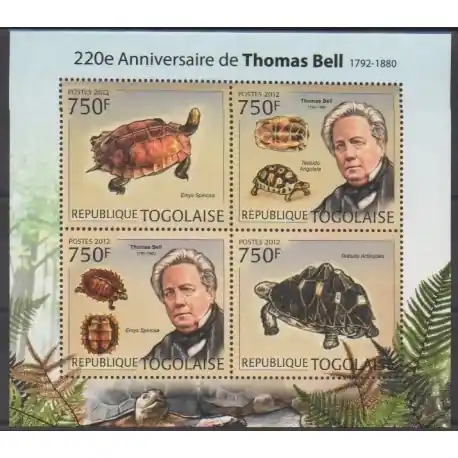 Togo - 2012 - No 2992/2995 - Tortues Nouvel Arrivage