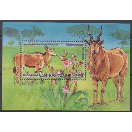 Authentique Centrafricaine (République) - 1986 - No BF84 - Mammifères