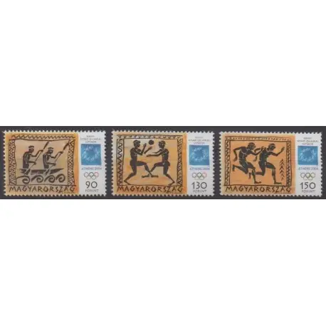 Hongrie - 2004 - No 3959/3961 - Jeux Olympiques d'été Expédition Rapide