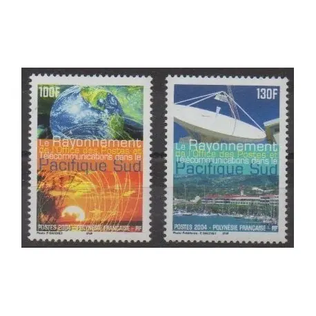 Authentique Polynésie - 2004 - No 717/718 - Télécommunications