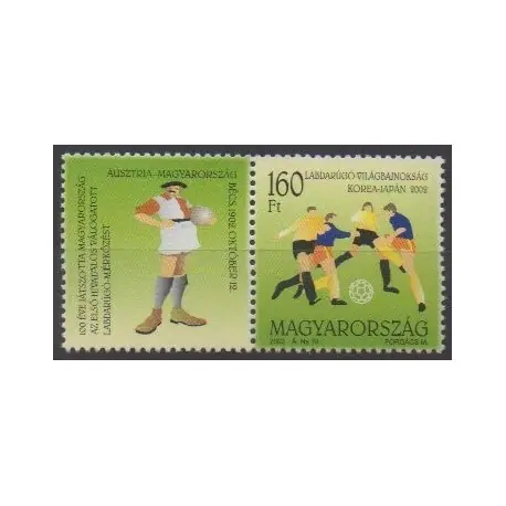 Hongrie - 2002 - No 3847 - Coupe du monde de football Expédition Rapide