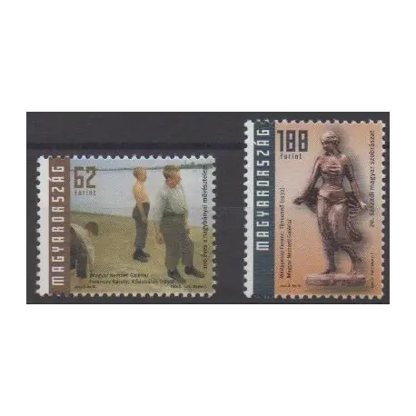 Vente Flash Hongrie - 2002 - No 3850/3851 - Art