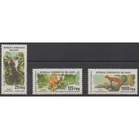 Madagascar - 1979 - No 627/629 - Animaux Achat Immédiat