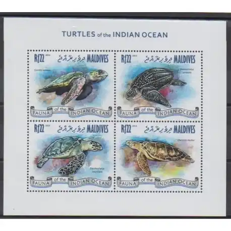 Offre Exclusive Maldives - 2013 - No 4043/4046 - Tortues