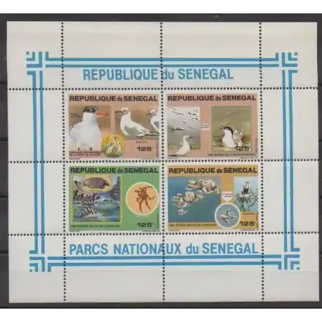 Prix Promo Sénégal - 1981 - No BF24 - Parcs et jardins - Oiseaux