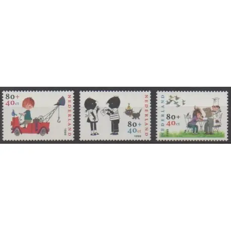 Pays-Bas - 1999 - No 1723/1725 - Enfance Prix Choc
