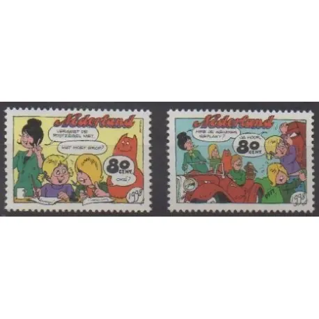 Pays-Bas - 1998 - No 1651/1652 - Dessins Animés - BD Meilleur Prix