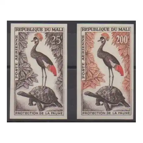 Populaire Mali - 1963 - No PA19/PA20 ND - Tortues - Oiseaux