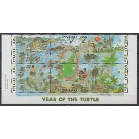 Palau - 1995 - No 867/872 - Tortues Vente Flash