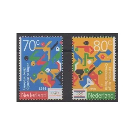 Pays-Bas - 1993 - No 1443/1444 - Enfance Meilleure Qualité