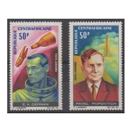 Centrafricaine (République) - 1966 - No PA43/PA44 - Espace Certifié