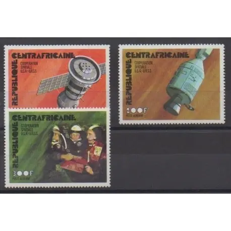 Centrafricaine (République) - 1976 - No PA140/PA142 - Espace Satisfait Ou Remboursé