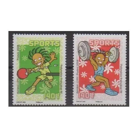 Prix Choc Polynésie - 2008 - No 840/841 - Sports divers