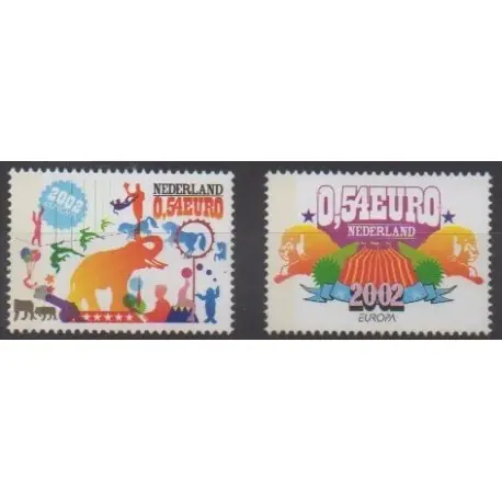Livraison Gratuite Pays-Bas - 2002 - No 1945/1946 - Cirque ou magie - Europa