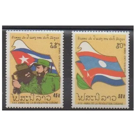 Laos - 1989 - No 925/926 - Histoire Offre Du Jour
