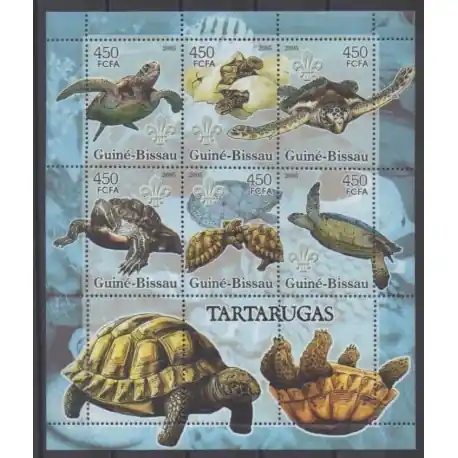 Guinée-Bissau - 2005 - No 2080/2086 - Tortues - Scoutisme Offre Du Jour