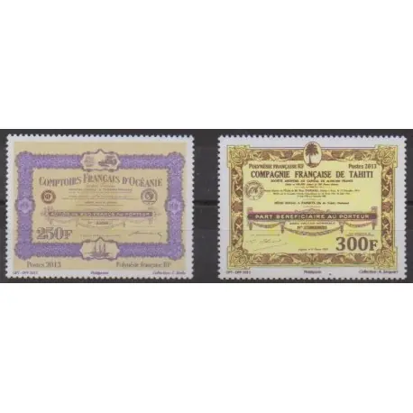 Polynésie - 2013 - No 1044/1045 - Monnaies, billets ou médailles Acheter En Ligne