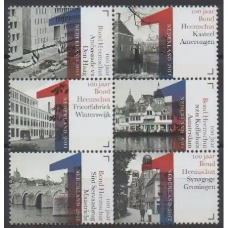 Pays-Bas - 2011 - No 2815/2820 Retour Gratuit