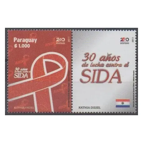 Paraguay - 2011 - No 3075 - Santé ou Croix-Rouge Prix Cassé