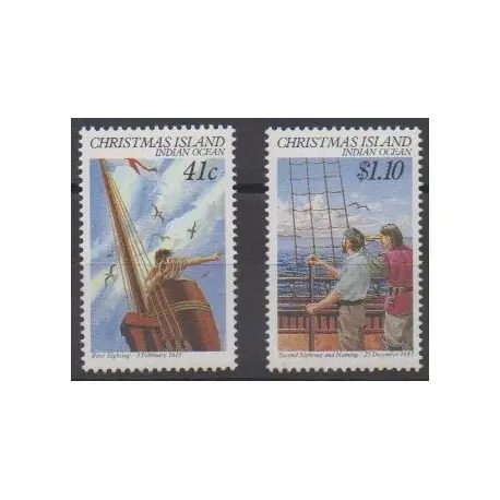 Christmas (Iles) - 1990 - No 304/305 - Navigation Commander Vite