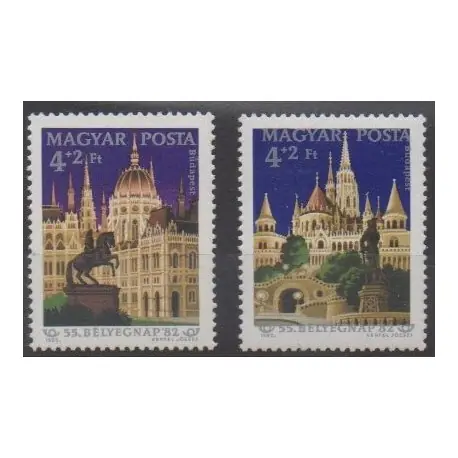 Populaire Hongrie - 1982 - No 2827/2829 - Monuments