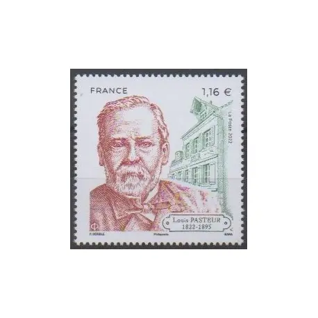 France - Poste - 2022 - No 5554 - Santé ou Croix-Rouge - Louis Pasteur Commande En Gros