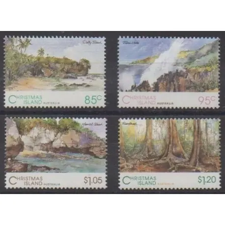 Nouvelle Collection Christmas (Iles) - 1993 - No 392/395 - Sites