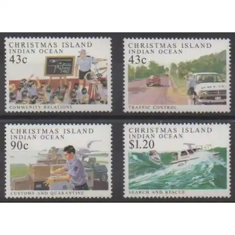 Christmas (Iles) - 1991 - No 337/340 Authentique