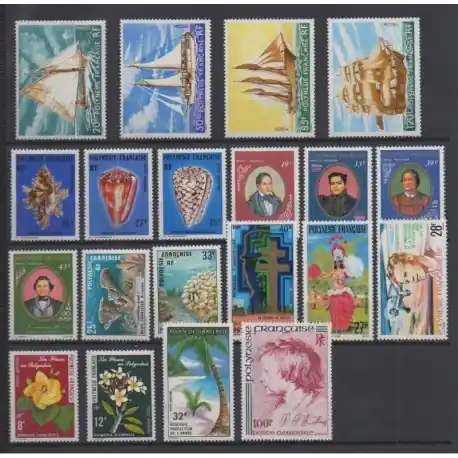 Polynésie - Année complète - 1977 - No 115/118 - PA114/PA129 Promotion