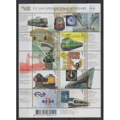 Pays-Bas - 2014 - No 3198/3207 - Chemins de fer Offre Limitée