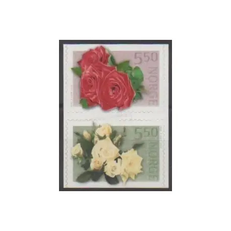 Norvège - 2002 - No 1397/1398 - Roses Bon Marché