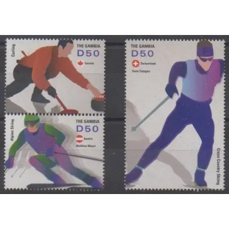 Pas Cher Gambie - 2014 - No 5464/5466 - Jeux olympiques d'hiver