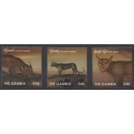 Gambie - 2012 - No 5321/5323 - Mammifères Vente Flash
