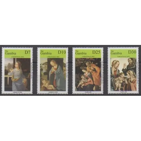 Pas Cher Gambie - 2005 - No 4510/4513 - Noël - Peinture