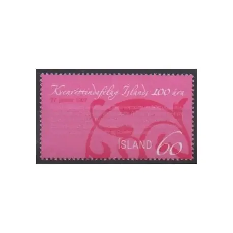 Bon Marché Islande - 2007 - No 1079 - Droits de l'Homme