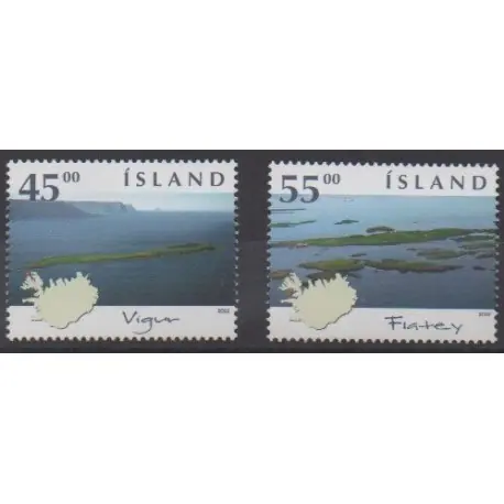 Islande - 2002 - No 947/948 - Sites Tendance
