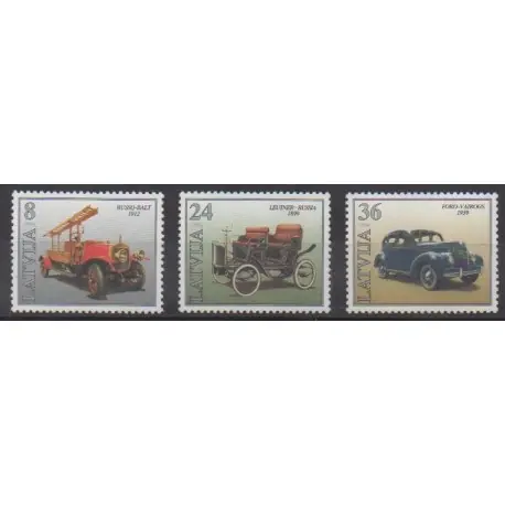 Garantie Incluse Lettonie - 1996 - No 397/399 - Voitures