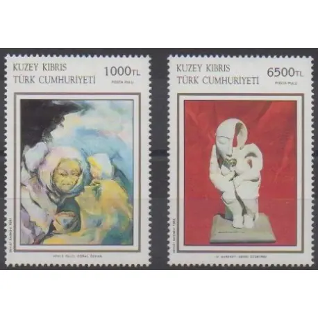 Certifié Turquie - Chypre du nord - 1994 - No 341/342 - Art