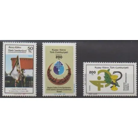 Turquie - Chypre du nord - 1987 - No 196/198 Fait Main