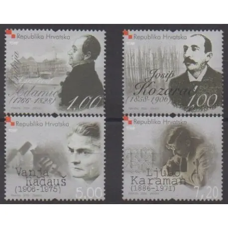 Affaire À Saisir Croatie - 2006 - No 711/714 - Célébrités